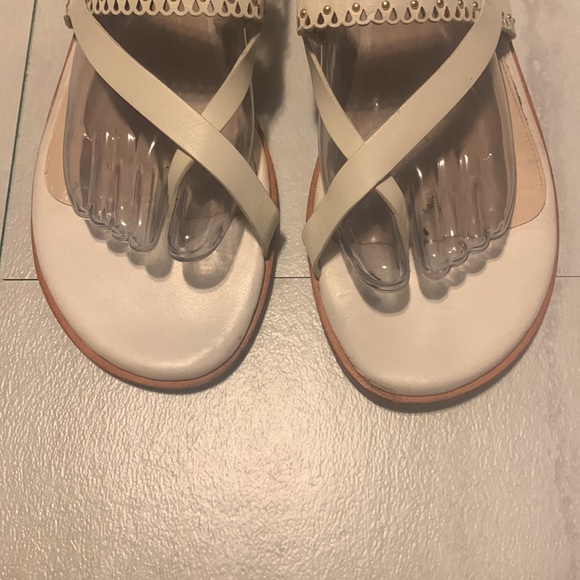 Cole Haan Women's Anica Scallop White Thong Sandals Size 10B - Picture 11 of 15
